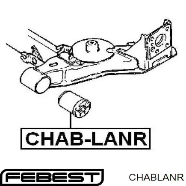 Сайлентблок задньої балки/підрамника CHABLANR Febest