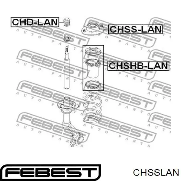 Опора амортизатора переднього CHSSLAN Febest