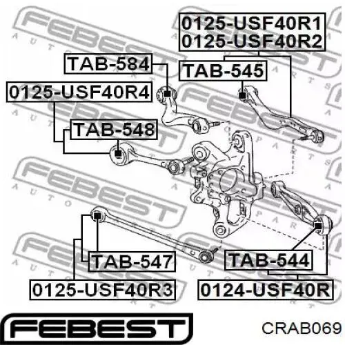Сайлентблок цапфи задньої INF380406 InA-For
