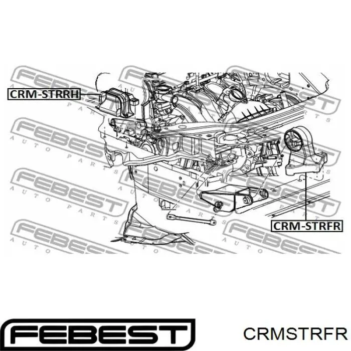 Купити 04578019AB Chrysler Подушка двигуна передня