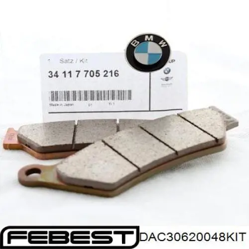 DAC30620048KIT Febest Підшипник ступиці задньої