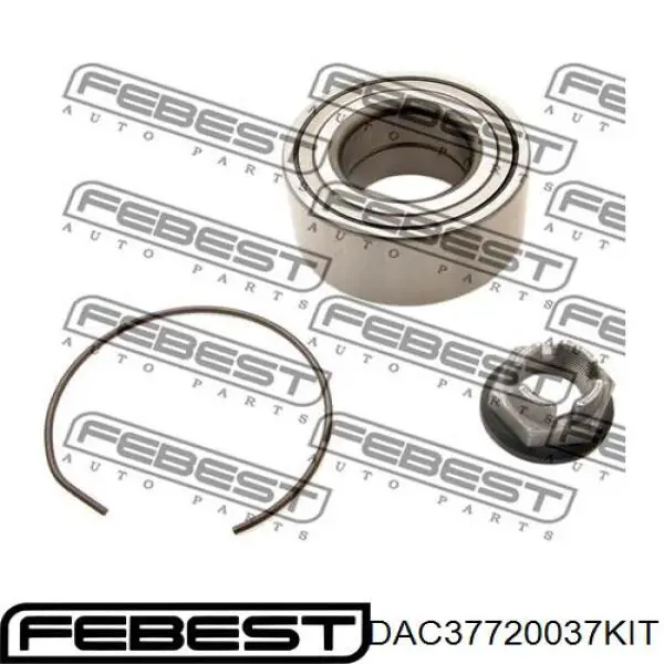 Підшипник маточини передньої DAC37720037KIT Febest