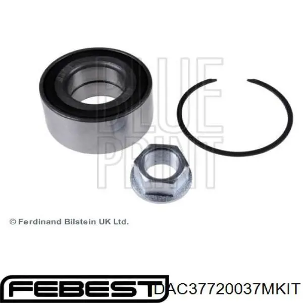Купити DAC37720037MKIT Febest Підшипник ступиці передньої