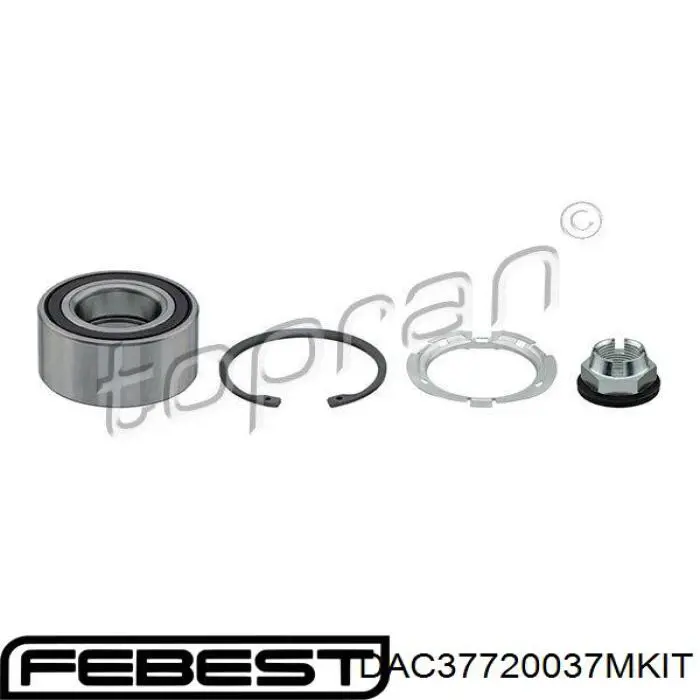 Підшипник ступиці DAC37720037MKIT Febest