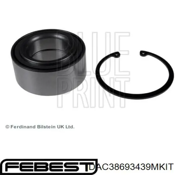 Комплект підшипник маточини передньої Febest DAC38693439MKIT ціна, від 26.35 USD