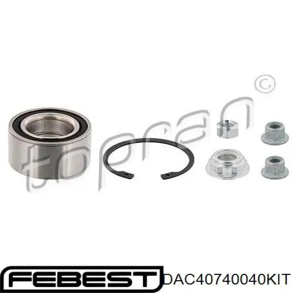 Купити DAC40740040KIT Febest Підшипник ступиці передньої