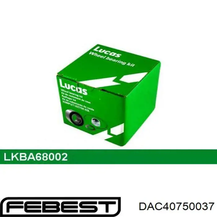 Купити DAC40750037 Febest Підшипник задньої ступиці