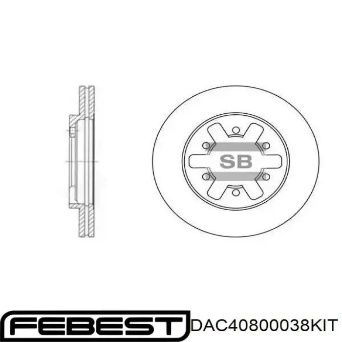 Підшипник задньої ступиці R14136 SNR