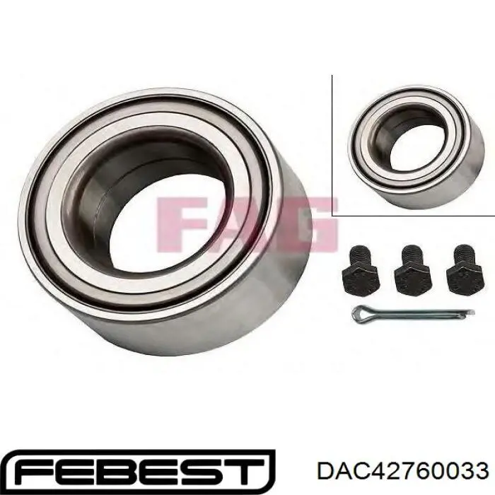 Купити DAC42760033 Febest Підшипник ступиці передньої