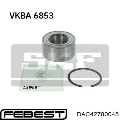 Підшипник ступиці DAC42780045 Febest