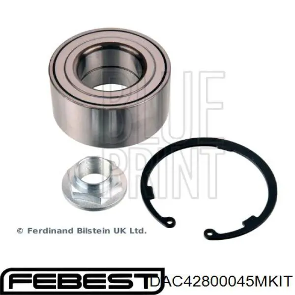 Комплект підшипник маточини передньої Febest DAC42800045MKIT ціна, від 28.97 USD