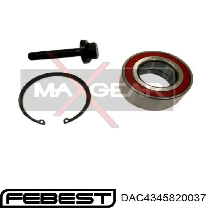 Купити DAC4345820037 Febest Підшипник маточини передньої/задньої