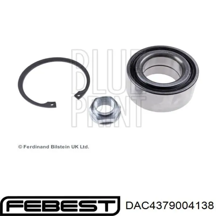 Купити DAC4379004138 Febest Підшипник ступиці передньої