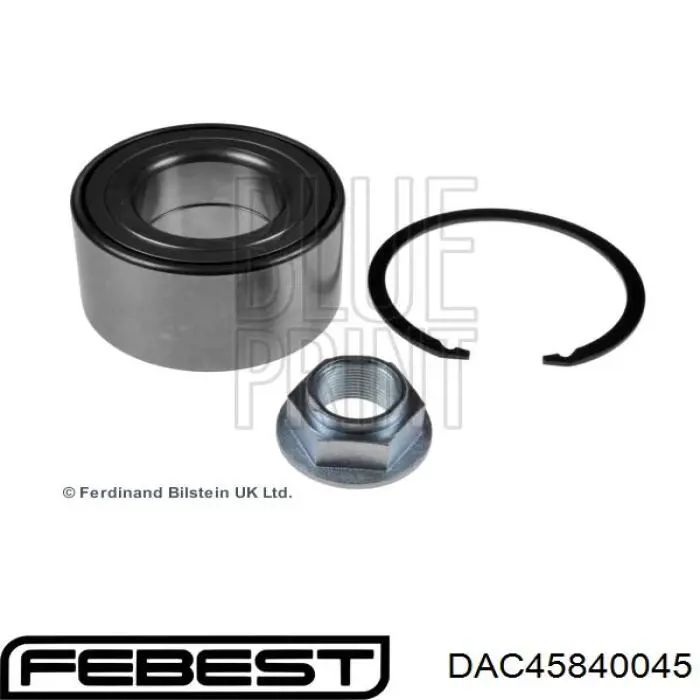 Підшипник маточини Febest DAC45840045