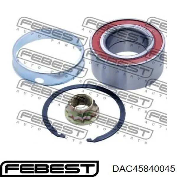 Купити DAC45840045 Febest Підшипник ступиці передньої