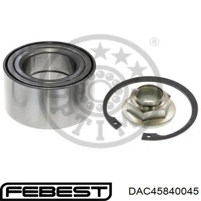 Підшипник ступиці DAC45840045 Febest