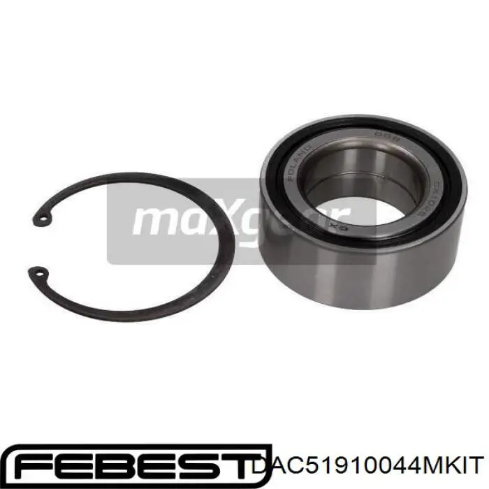 Підшипник маточини задньої Febest DAC51910044MKIT ціна, від 28.59 USD