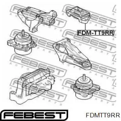 Подушка трансмісії (опора коробки передач) FDMTT9RR Febest