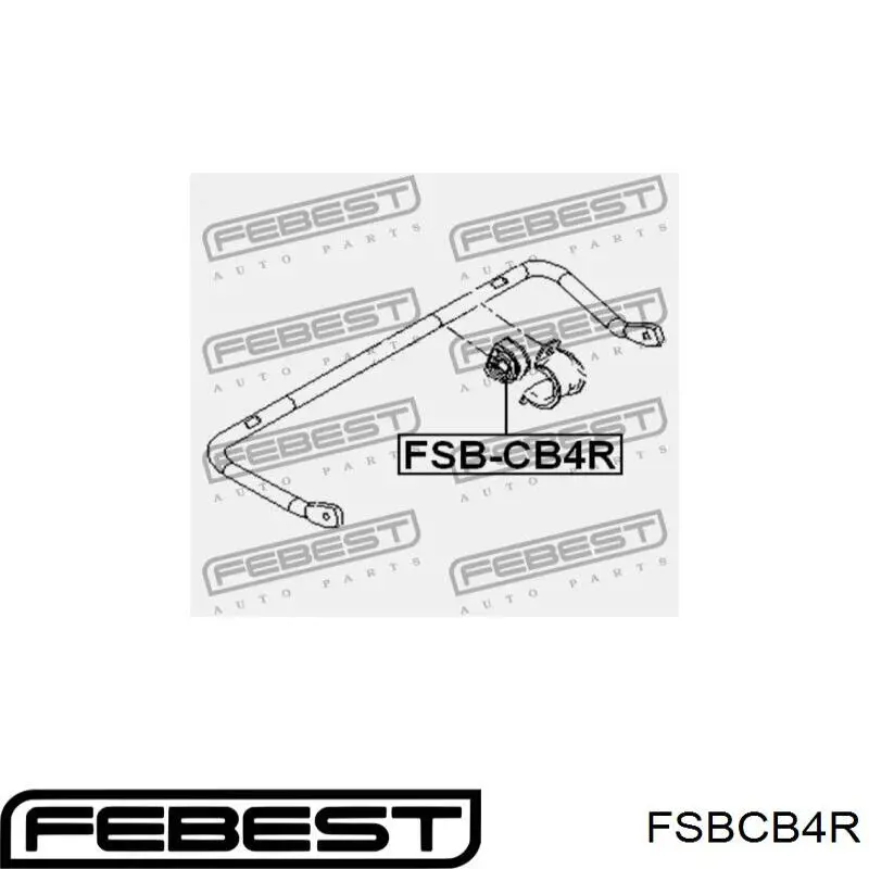 FSBCB4R Febest Прокладка стабільзатора заднього