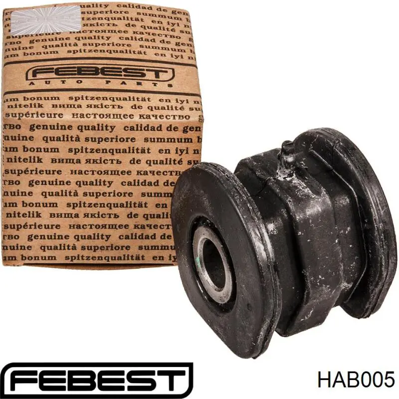 Сайлентблок нижнього важеля передньої підвіски Febest HAB005 ціна, від 8.01 USD