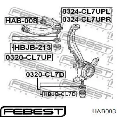 Купити HOBS009 Kautek Сайлентблок переднього верхнього важеля