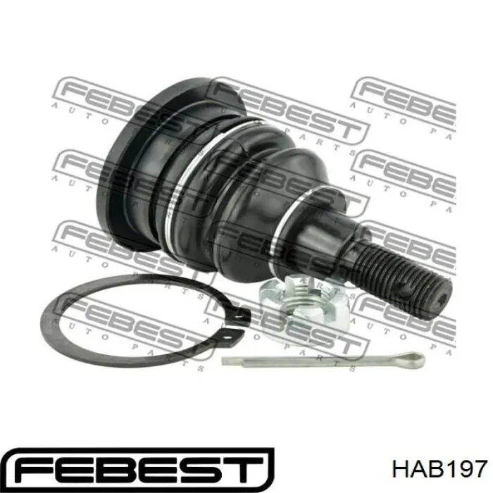 Сайлентблок тяги поперечної, задньої підвіски HAB197 Febest
