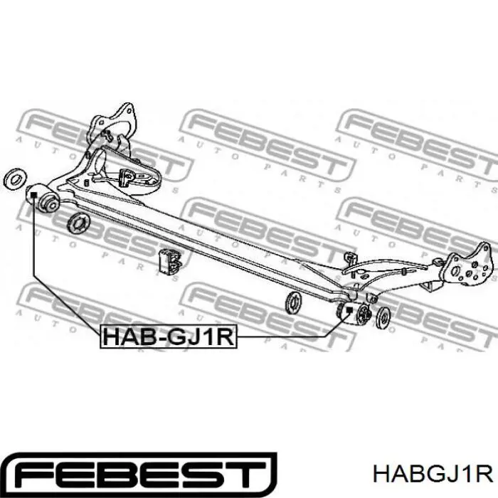 Сайлентблок задньої балки/підрамника Honda 42100SLA000 ціна, від 4.96 USD