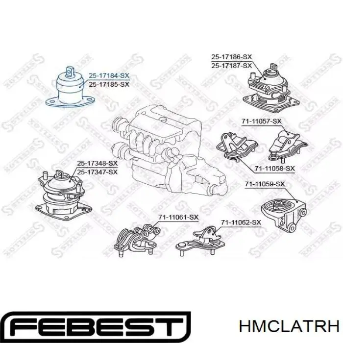 Купити ADBP800149 Blue Print Подушка (опора) двигуна, права