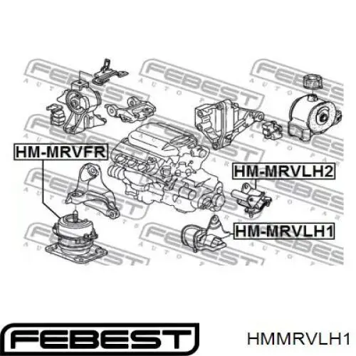 Подушка (опора) двигуна, ліва передня SAT ST50805S3V010 ціна, від 23.14 USD