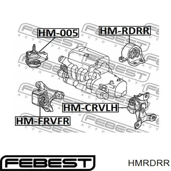 Ліва подушка двигуна Febest HMRDRR ціна, від 25.94 USD