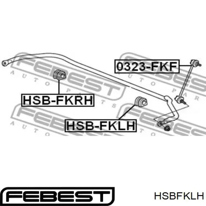 Втулка стабілізатора переднього, ліва ABS 270832 ціна, від 6.20 USD