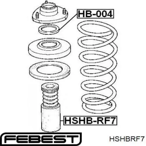 Буфер-відбійник амортизатора переднього + пильовик Febest HSHBRF7 ціна, від 4.01 USD