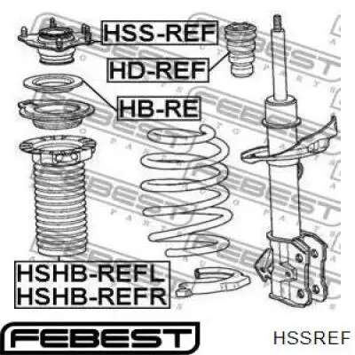 HSSREF Febest Кріплення переднього амортизатора
