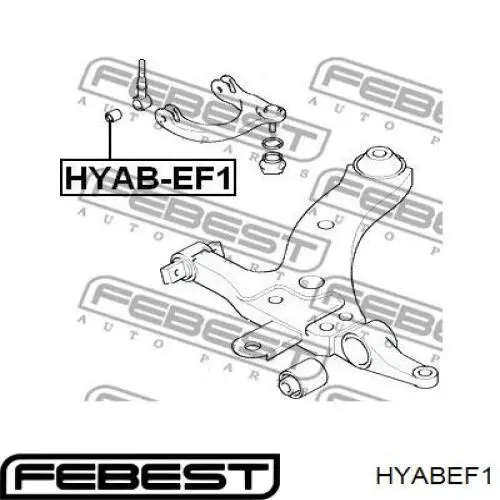 HYABEF1 Febest сайлентблок переднього верхнього важеля