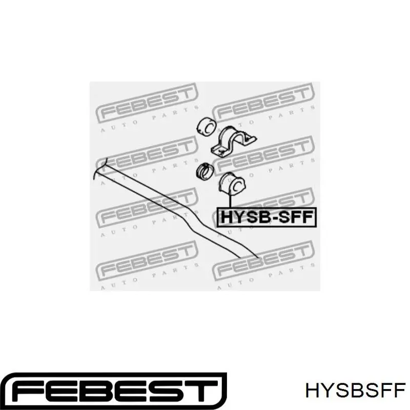 Втулка переднього стабілізатора Febest HYSBSFF