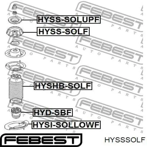 Опора амортизатора переднього HYSSSOLF Febest