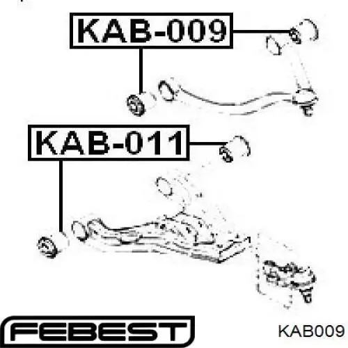 Сайлентблок переднього верхнього важеля Q0053544 Q-fix
