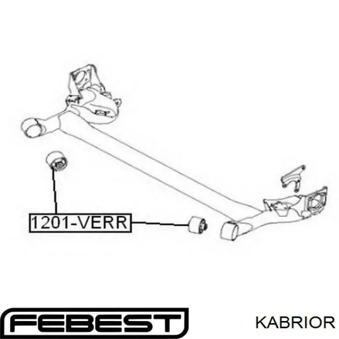 Купити KABRIOR Febest Сайлентблок задньої балки