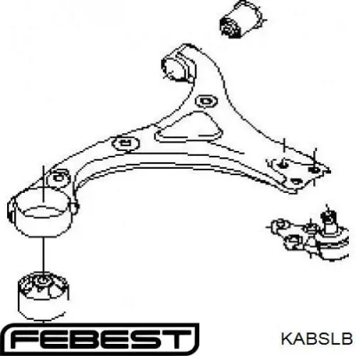 Сайлентблок переднього важеля KABSLB Febest