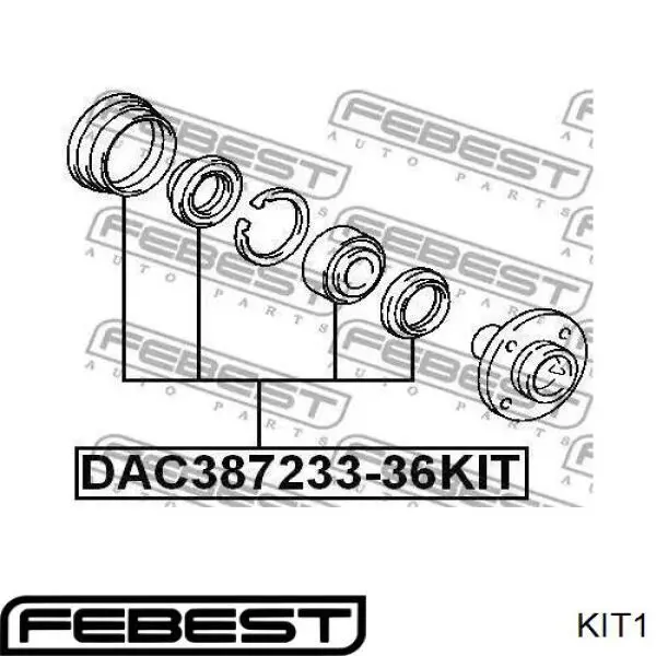 Сальник передньої маточини KIT1 Febest