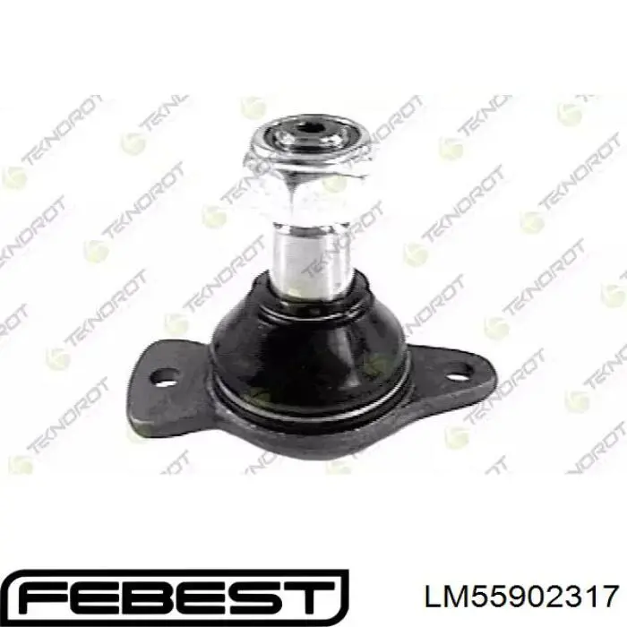 Підшипник ступиці задньої, зовнішній Febest LM55902317