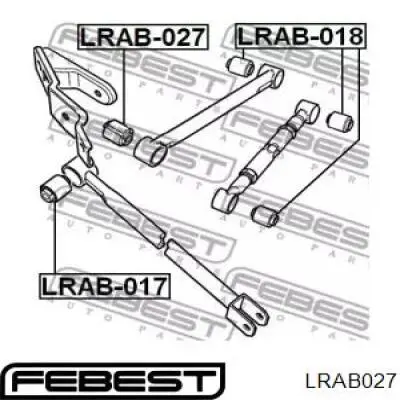 Сайлентблок задньої реактивної тяги LRAB027 Febest