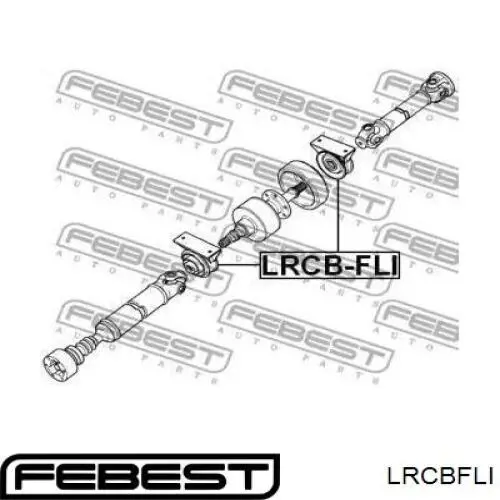 Підвісний підшипник карданного валу FEBEST LRCBFLI