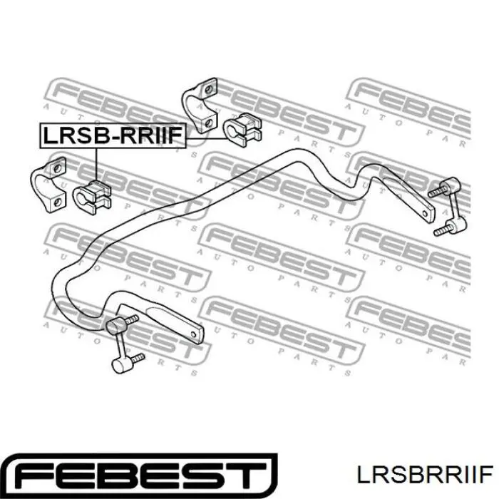 LRSBRRIIF Febest втулка стабілізатора переднього