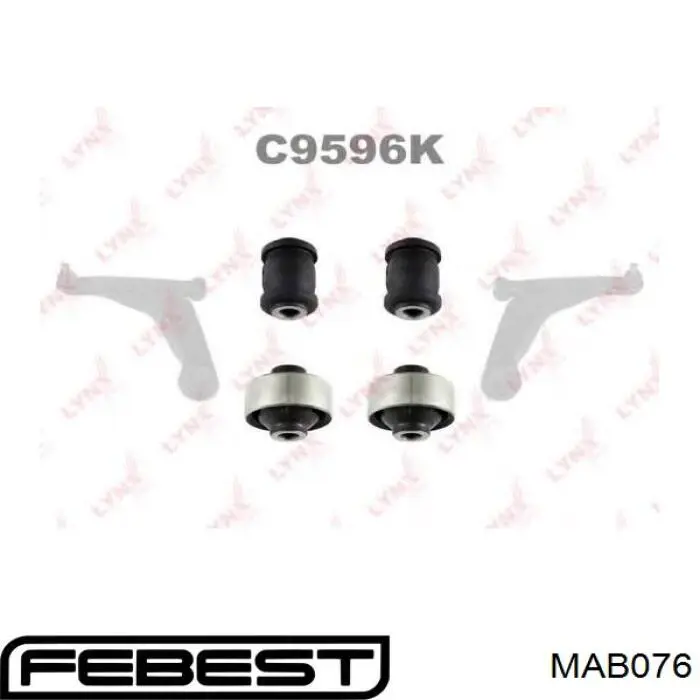 С/блок нижнього важеля Febest MAB076