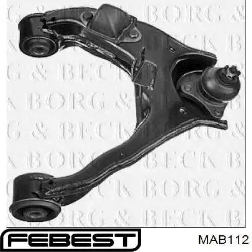MAB112 Febest Сайлентблок переднього верхнього важеля