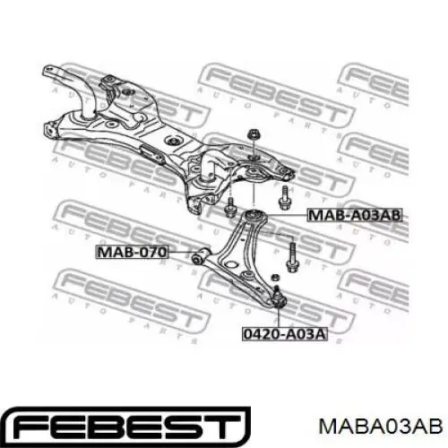 Сайлентблок переднього нижнього важеля AAMMI1117 Tenacity