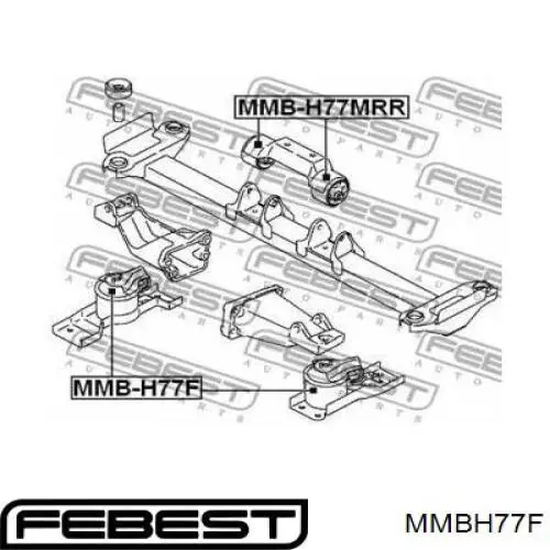 MR510313 Mitsubishi подушка (опора двигуна, права)
