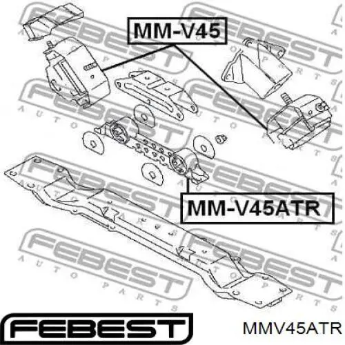 Подушка коробки передач AWSMI1168 Tenacity