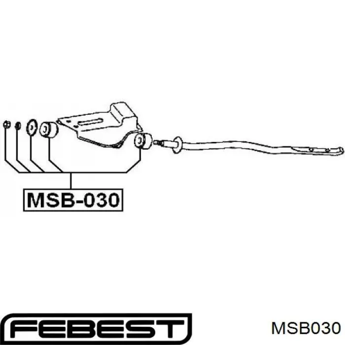 Купити MR465868 Mitsubishi Сайлентблок розтяжки переднього нижнього важеля